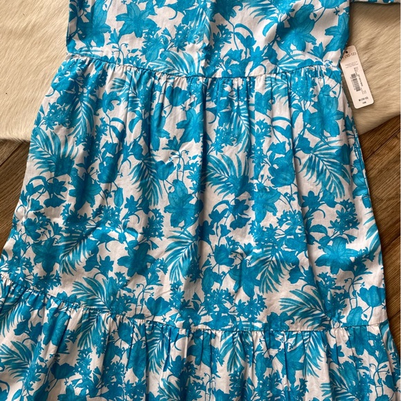 Peyton & Parker dress short-sleeved with a blue and white floral pattern - Picture 6 of 11